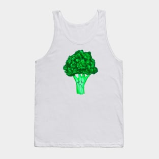 Sad Broccoli Original New School Funny Art Tank Top